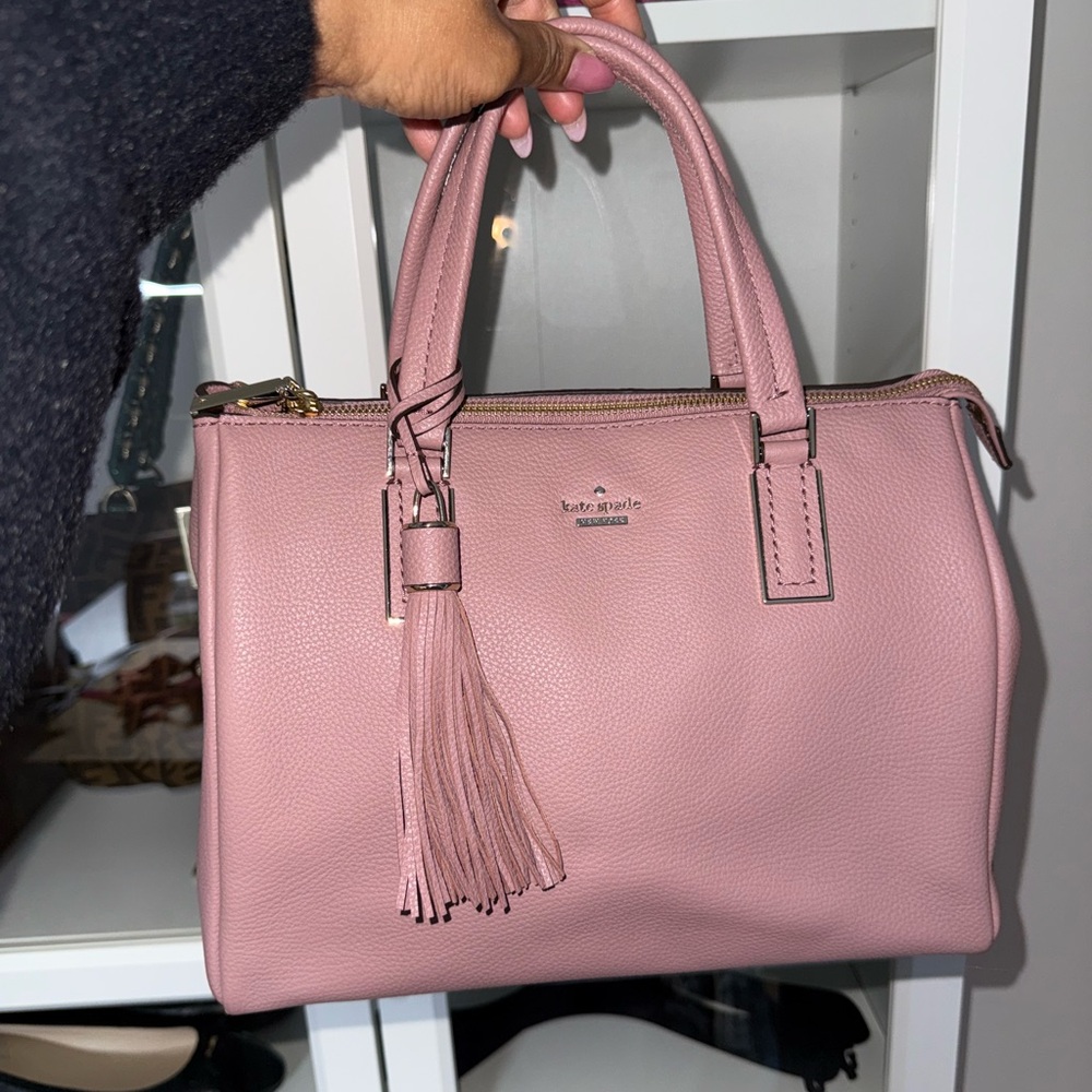 Kate Spade New York Naomi Satchel Bag in Color Dusty Peony